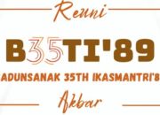 35 Tahun Kenangan, IKASMANTRI ’89 Gelar Reuni di ZHM Premier