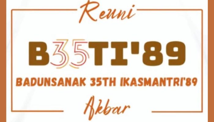 35 Tahun Kenangan, IKASMANTRI ’89 Gelar Reuni di ZHM Premier