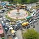 Bundaran Tugu Songket, Jalan SM Amin-Tambusai Ujung. (Foto: Riau Pos)