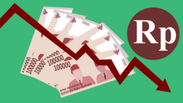 Ilustrasi Rupiah menurun. (Foto: Merdeka.com)