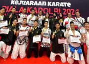 Tim Karate Polda Sumsel Mendulang Sukses di Kapolri Cup 2024, InI Rincian Medalinya