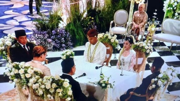 Thariq Halilintar dan Aaliyah Massaid menikah, Presiden Jokowi jadi saksi. (Foto: Istimewa)