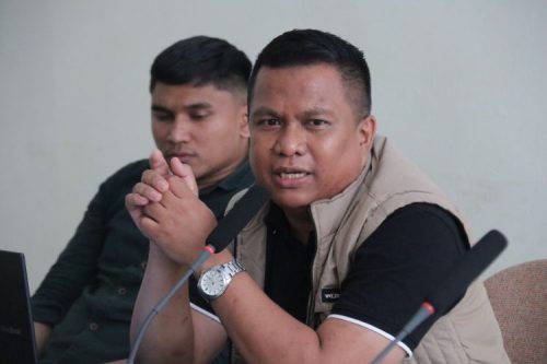 Pemerintah Kabupaten Agam mengadakan Rapat Koordinasi dengan PT Tatonas terkait pemasangan Early Warning System (EWS) di wilayah Agam. Rapat ini berlangsung di Mess Belakang Balok, Bukittinggi, pada Senin (8/7). (istimewa)