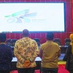 Pj Wako Padang, Andree Algamar resmi meluncurkan logo Hari Jadi ke-355 (1669-2024) yang diperingati pada tanggal 7 Agustus 2024, Algamar dalam Rapat Staf di Aula Bagindo Aziz Chan, Balai Kota Padang, Aie Pacah, Kamis (11/7) siang. (ist)