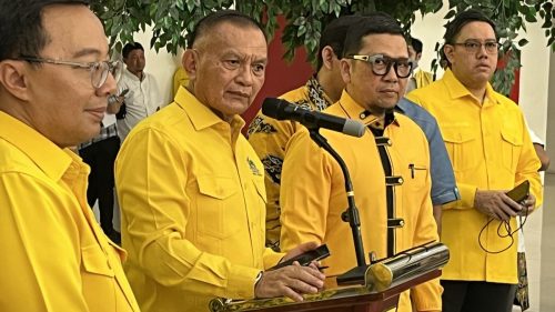 Sekjen Partai Golkar Lodewijk F Paulus di DPP Partai Golkar, Jakarta Barat, Kamis (18/7).(ist)