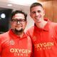 CEO Semen Padang FC Win Bernadino bersama Bruno Dybal. (ist)