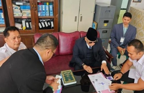 Panji Gumilang bebas dari Lapas Indramayu setelah dipenjara satu tahun, Rabu (17/7). (ist)