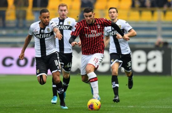Parma vs AC Milan Serie A Liga Italia. (Foto: X @DavidCraig44)