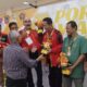 Atlet Domino PWI Sumbar meraih medali emas di Cabor Domino pada Porwanas XIV. (Foto: Istimewa)