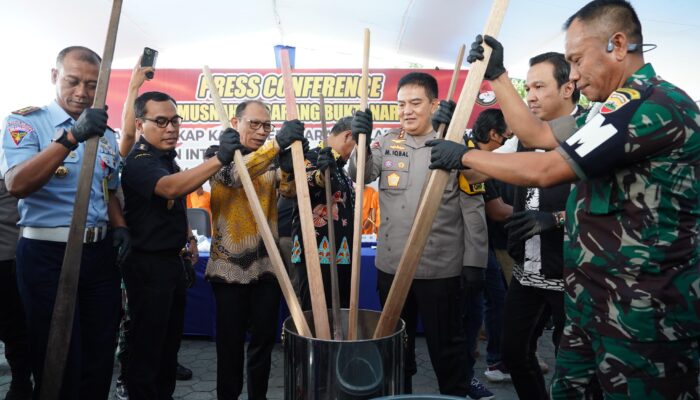 Sabu dan Ekstasi Senilai Miliaran Dimusnahkan, 33 Tersangka Terancam Hukuman Mati