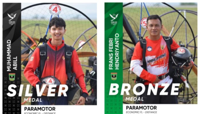 Aerosport Paramotor Sumbar Raih Perak dan Perunggu di PON XXI Aceh-Sumut