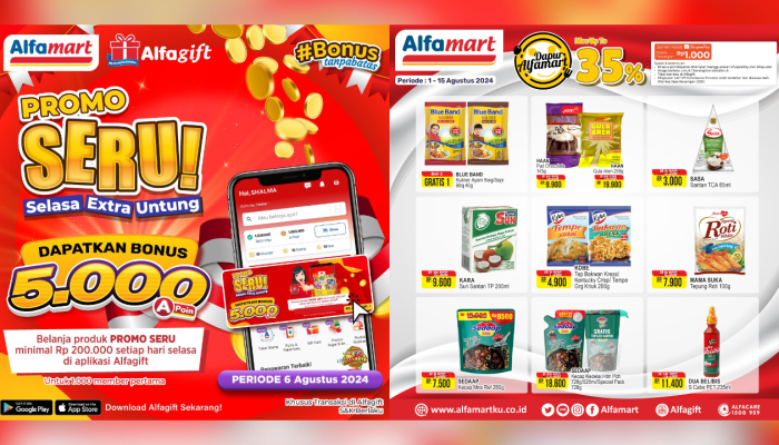 Diskon Spesial Kebutuhan Dapur di Alfamart hingga 35% Hari Ini 6 Agustus 2024, Buruan Belanja!