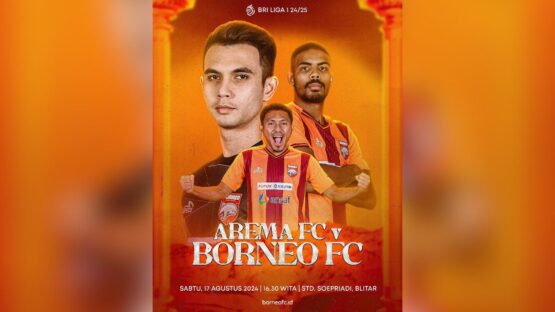 Arema FC Vs Borneo FC BRI Liga 1 2024/2025. (Foto: Instagram Borneo FC)