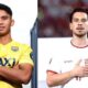 Pemain Timnas Indonesia Marselino Ferdinan dan Thom Haye. (Foto: Istimewa)