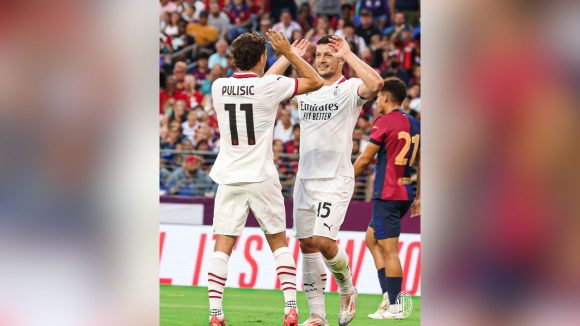 AC Milan menang lewat adu penalti saat menghadapi Barcelona pada tur pramusim di Amerika Serikat. (Foto: AC Milan)