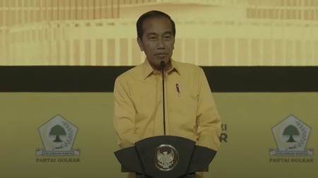 Presiden Joko Widodo saat menghadiri penutupan Munas XI Partai Golkar 2024 di Jakarta, Rabu (21/8/2024). (Foto: Istimewa)