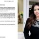 Maharani Kemala dan surat pengunduran dirinya dari MS Glow. (Foto: Istimewa)