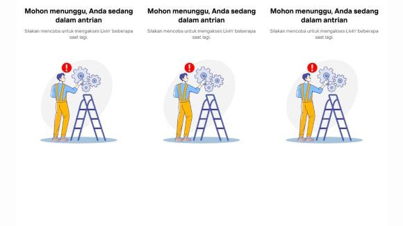Livin' by Mandiri error. (Foto: Istimewa)