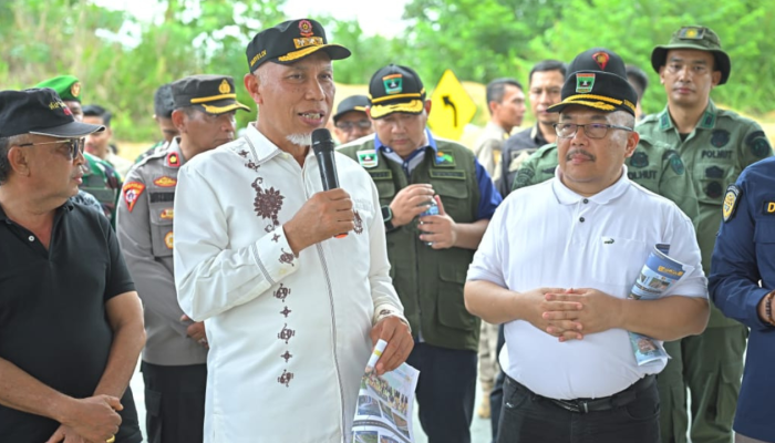 Gubernur Sumbar Tinjau Progres Pelabuhan Air Bangis dan Teluk Tapang