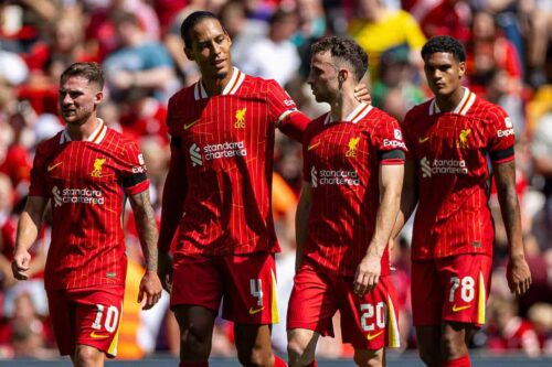 Liverpool menunjukkan performa memukau saat menghadapi Sevilla dalam laga persahabatan pramusim di Anfield pada Minggu malam (11/8). The Reds berhasil meraih kemenangan besar dengan skor 4-1 berkat permainan ofensif yang mengesankan. (ist)