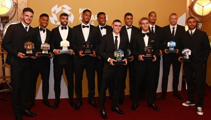 Phil Foden Ungguli Haaland dan Rodri,  Arsenal Dominasi Team of the Year PFA Musim 2023/2024