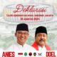 Flyer mantan Gubernur DKI Jakarta Anies Baswedan dan mantan Gubernur Banten Rano Karno. (Foto: Istimewa)