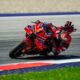 Aksi Francesco Bagnaia di balapan MotoGP Austria 2024 yang berlangsung di Red Bull Ring, Spielberg, pada Minggu (18/8) malam WIB. (ist)