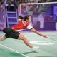 Aksi Gregoria Mariska Tunjung di semifinal tunggal putri Olimpiade 2024, Minggu (4/8/2024).