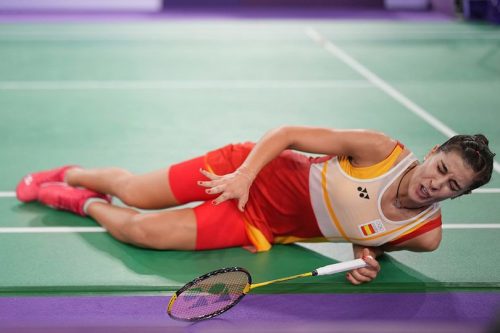 Carolina Marin menahan sakit cedera di badminton Olimpiade 2024. (ist)