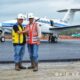 Menteri PUPR dan Menteri Perhubungan di Bandara IKN. (ist)