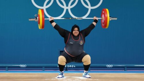 Nurul Akmal saat beraksi di Olimpiade 2024. (ist)