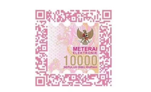 ILUSTRASI Meterai elektronik.