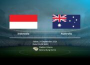 Link Gratis Nonton Live Streaming Indonesia vs Australia Kualifikasi Piala Dunia 2026