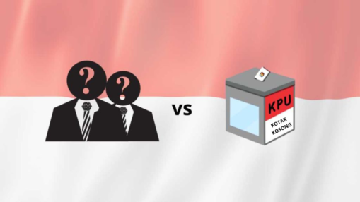 Ilustrasi Paslon Tunggal vs Kotak Kosong pada Pilkada 2024. (Foto: Istimewa)