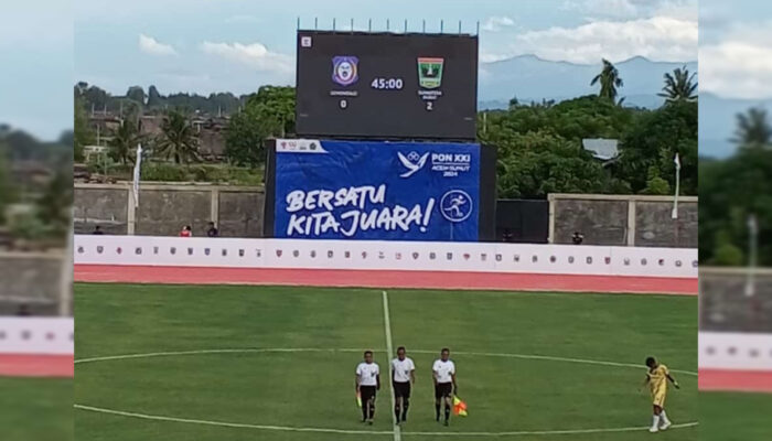 Tim Sepakbola Putra Sumbar Tundukkan Gorontalo 3-0 di Laga Pembuka PON XXI