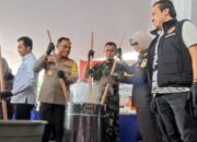 Perang Melawan Narkoba, Polda Riau Hancurkan Jutaan Dosis Sabu dan Ekstasi