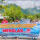 Puluhan masyarakat dan petani KJA di Koto Malintang, Kecamatan Tanjung Raya melakukan aksi penolakan terhadap penertiban KJA di Danau Maninjau. (ist)