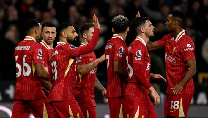 Liverpool Raih Kemenangan Tipis Atas Wolves, Puncaki Klasemen Liga Inggris