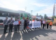 Upaya Bersama, KAI dan Polda Sumbar Edukasi Keselamatan di Perlintasan Sebidang