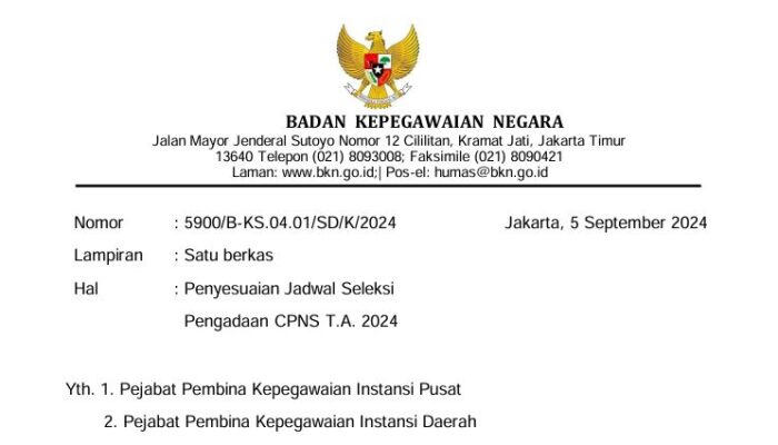 e-Meterai Bermasalah, BKN Resmi Perpanjang Jadwal Pendaftaran CPNS 2024 hingga 10 September 2024