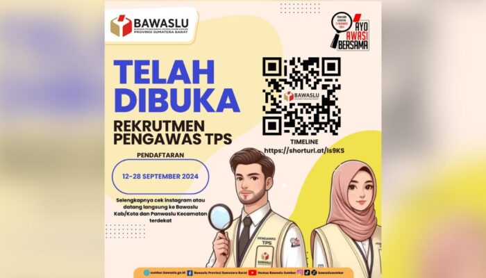 Bawaslu Sumbar Cari Ribuan Pengawas TPS, Simak Proses dan Syaratnya