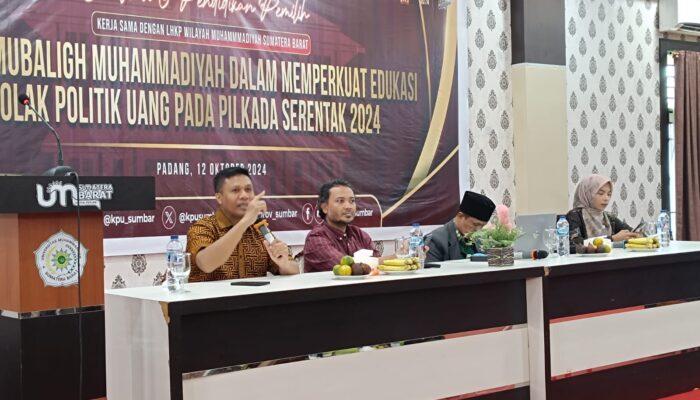 KPU Sumbar Gandeng Mubaligh Perangi Politik Uang di Pilkada 2024