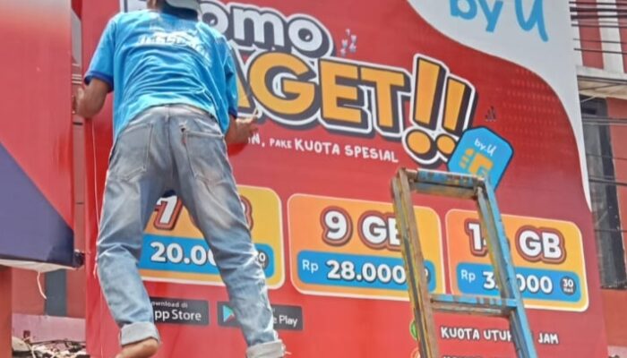Bapenda Kota Padang Tertibkan Reklame Bermasalah, Beberapa Brand Besar Kena Sanksi