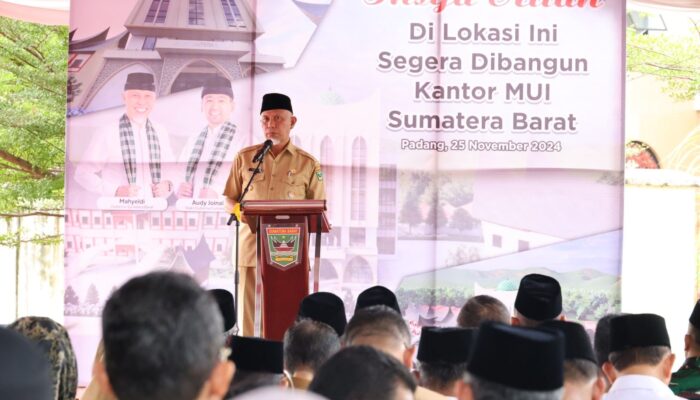 Gubernur Mahyeldi Resmikan Perencanaan Kantor MUI di Masjid Raya Syekh Ahmad Khatib Al-Minangkabawi