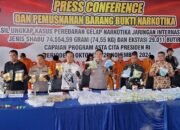 Asta Cita Presiden, Polda Riau Musnahkan 74 Kg Sabu dan 29 Ribu Ekstasi