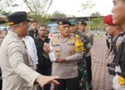 Pimpin Apel Kesiapan Pengamanan Pilkada di Rokan Hilir, Begini Pesan Wakapolda Riau