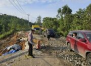 Jalur Lintas Riau – Sumbar di Kampar Amblas, Pengendara Diimbau Cari Alternatif
