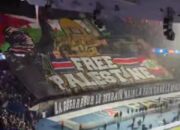 Suporter PSG Bentangkan Spanduk Free Palestine di Tengah Pertandingan Liga Champion