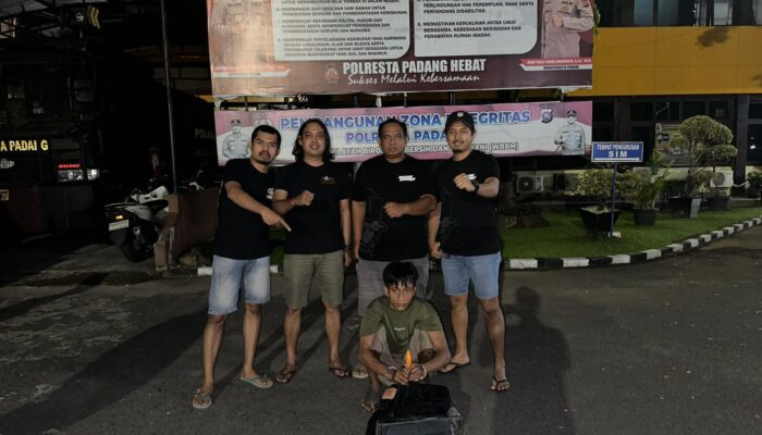 Pelaku Bobol Kafe Foresthree Padang Diringkus Tim Klewang
