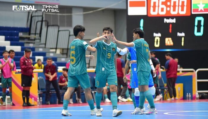 Menang 5-1 atas Myanmar, Indonesia Lolos ke Semifinal sebagai Juara Grup B Piala AFF Futsal 2024